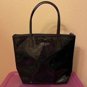 Kate Spade New York Mavis Street Jeralyn Tote (Navy Blue Glitter)